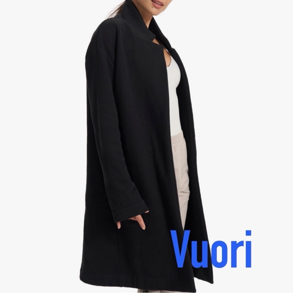 Vuori Restore Long Coat Black Size Medium/Large - Picture 3 of 10